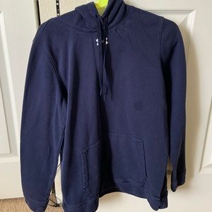 Under Armour Navy Hustle Fleece Hoodie